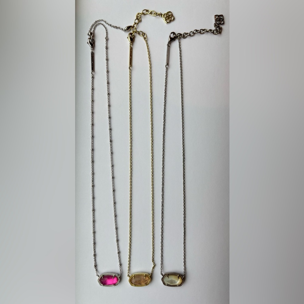 Set of 3 Kendra Scott Elisa Pendant necklaces
